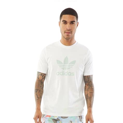 adidas originals herren trefoil t-shirt weiß|Adidas trefoil graphic tee.